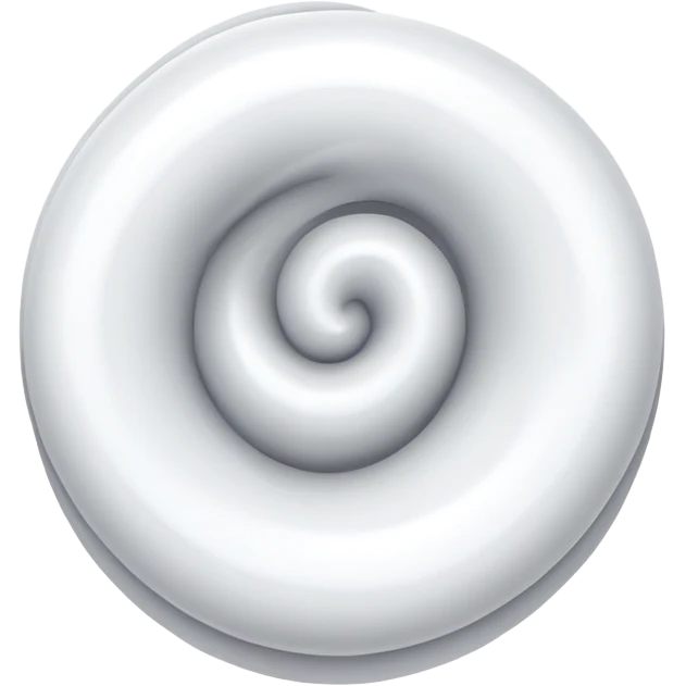 curved swirly white X emoji