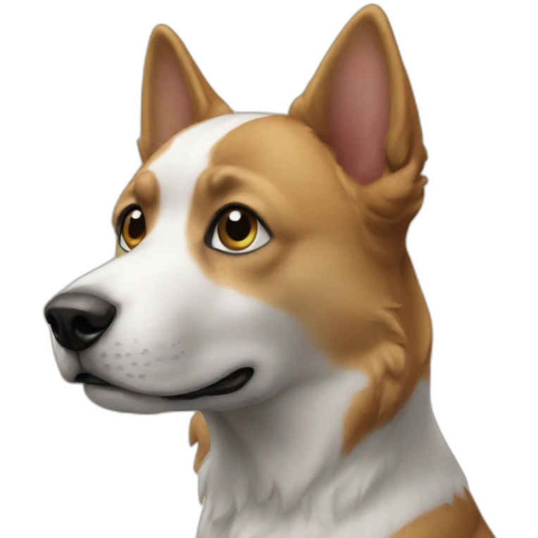 chat sur un chien emoji