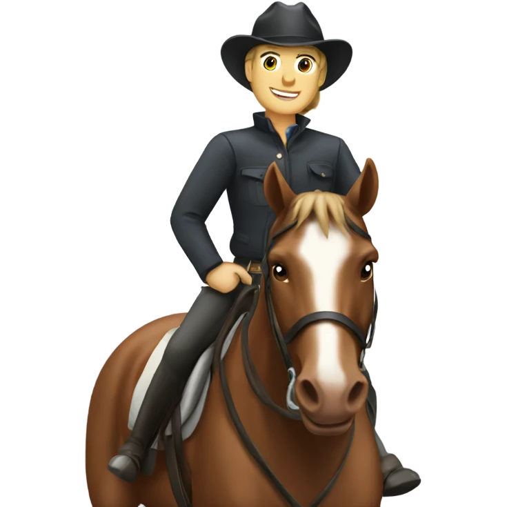 horse riding emoji