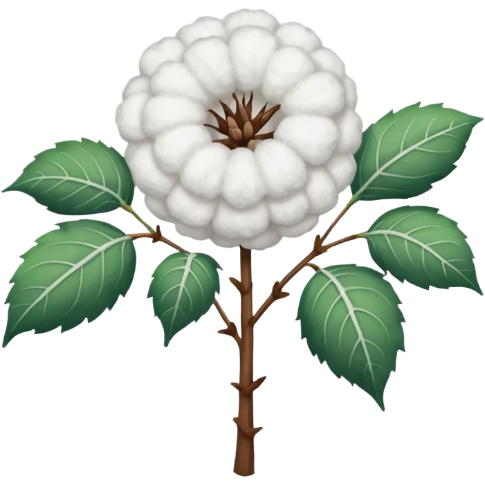 Cotton plant emoji