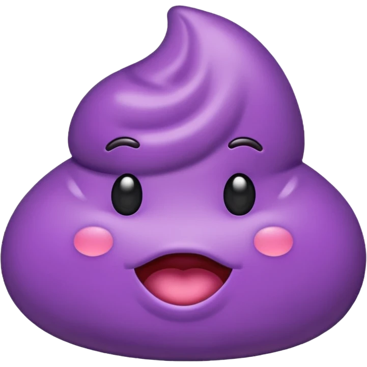 purple colored poop emoji emoji