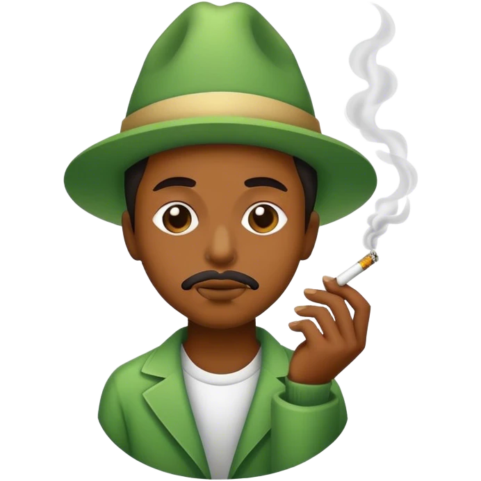 Smoking weed emoji
