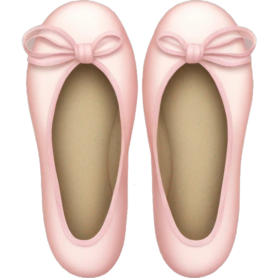 Pale light pink ballet shoes emoji