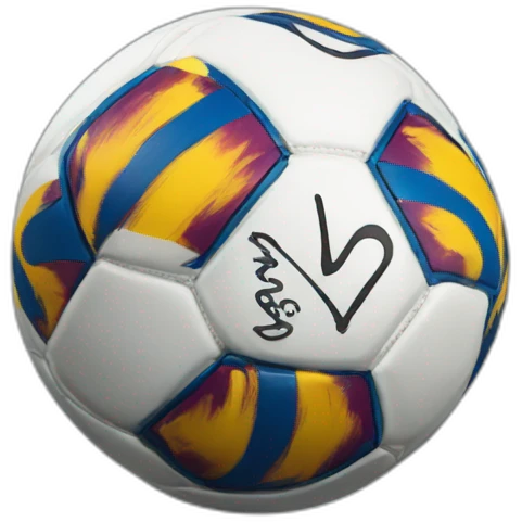Ball with Messi's signature emoji