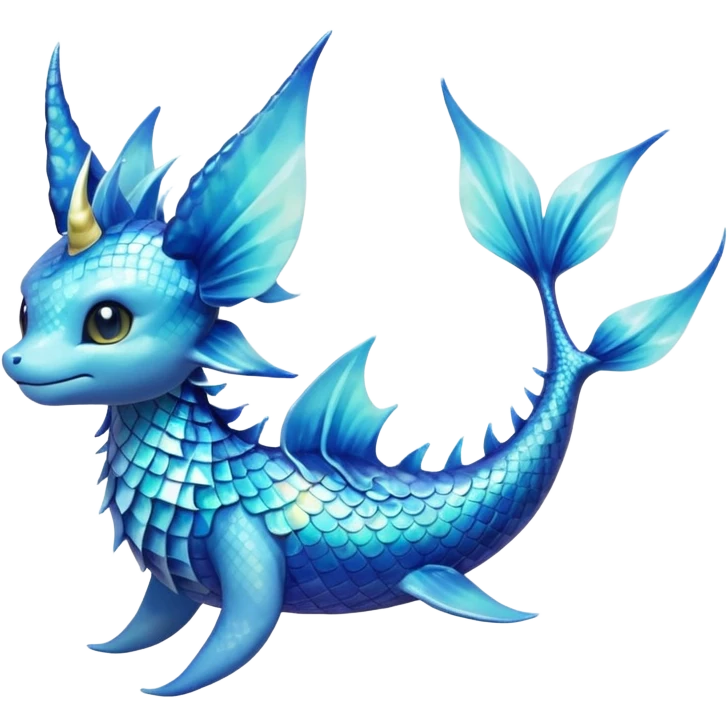 Lumineon-Vaporeon-Fakémon-hybrid-creature (full body)  emoji