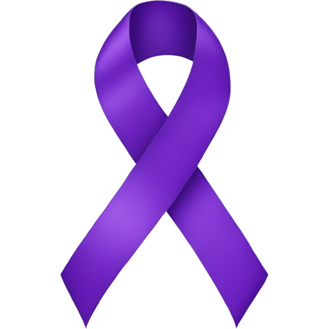 Purple ribbon  emoji