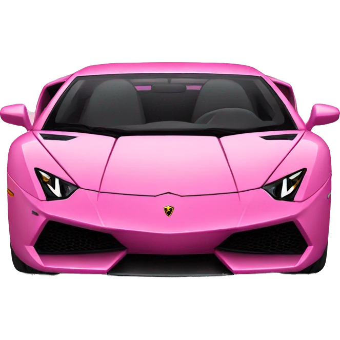 Pink Lamborghini emoji