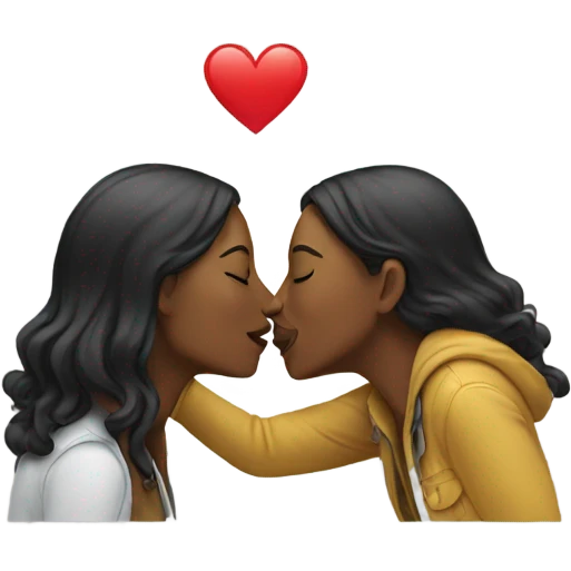 two women kissing emoji