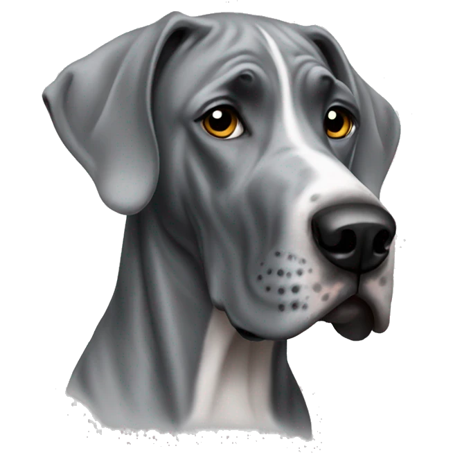 great dane grey emoji