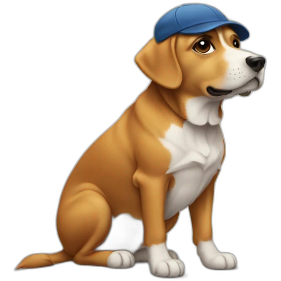 Dog in the cap emoji