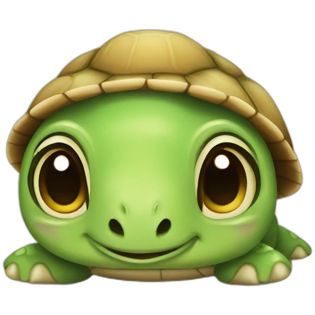 a cute turtle emoji