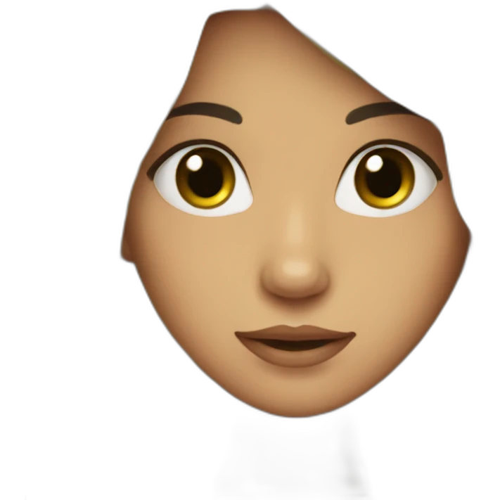 girl with black long hair emoji