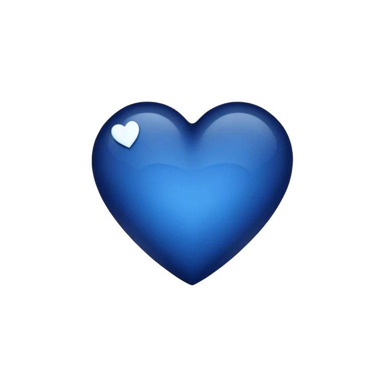 midnight blue heart emoji