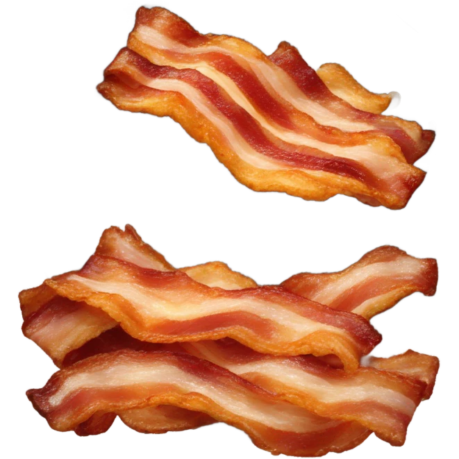 Sizzling bacon emoji