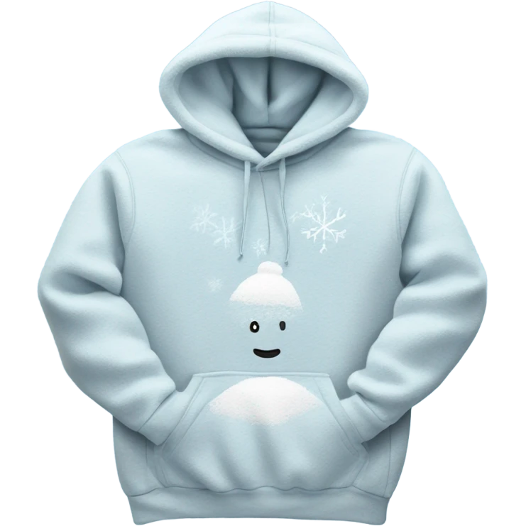 Snow hoodie emoji
