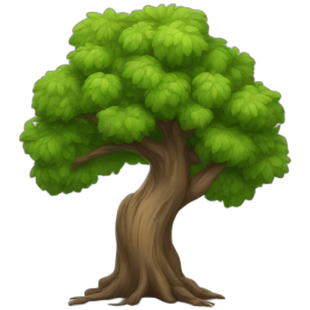 angry tree emoji