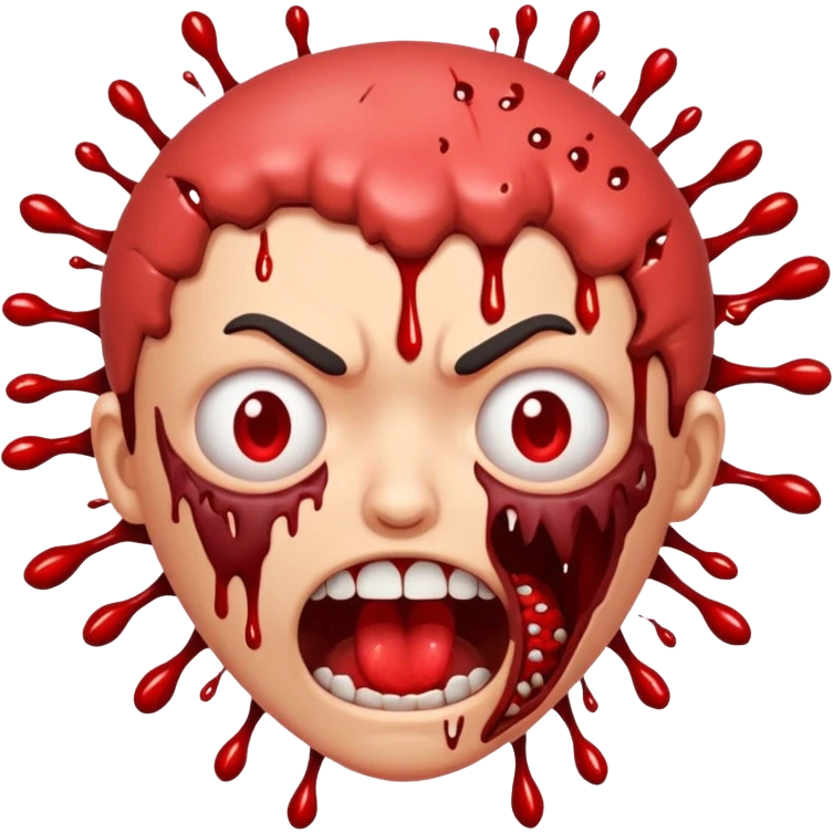 Lebka vybuchující hlavy emoji