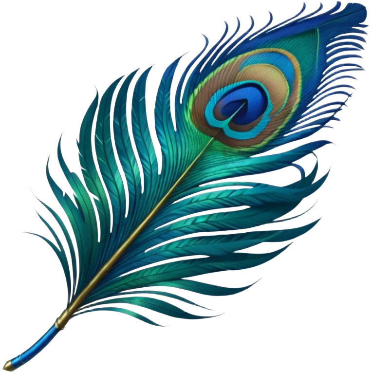 Peacock feather emoji
