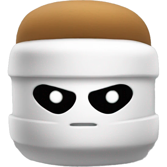marshmellow shaped ninja emoji
