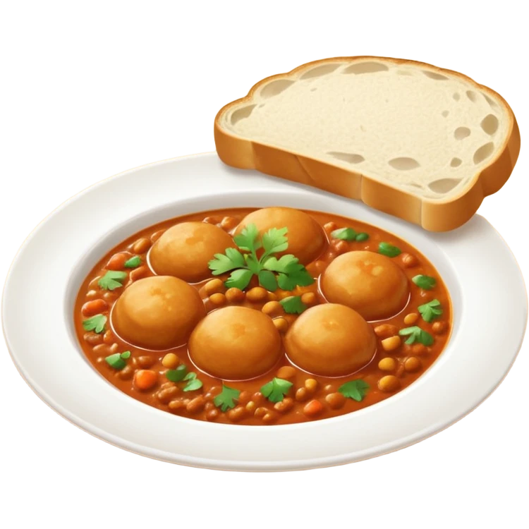 Small pav bhaji  emoji