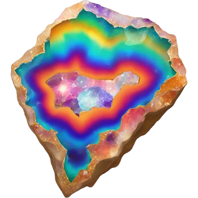 rainbow geode emoji