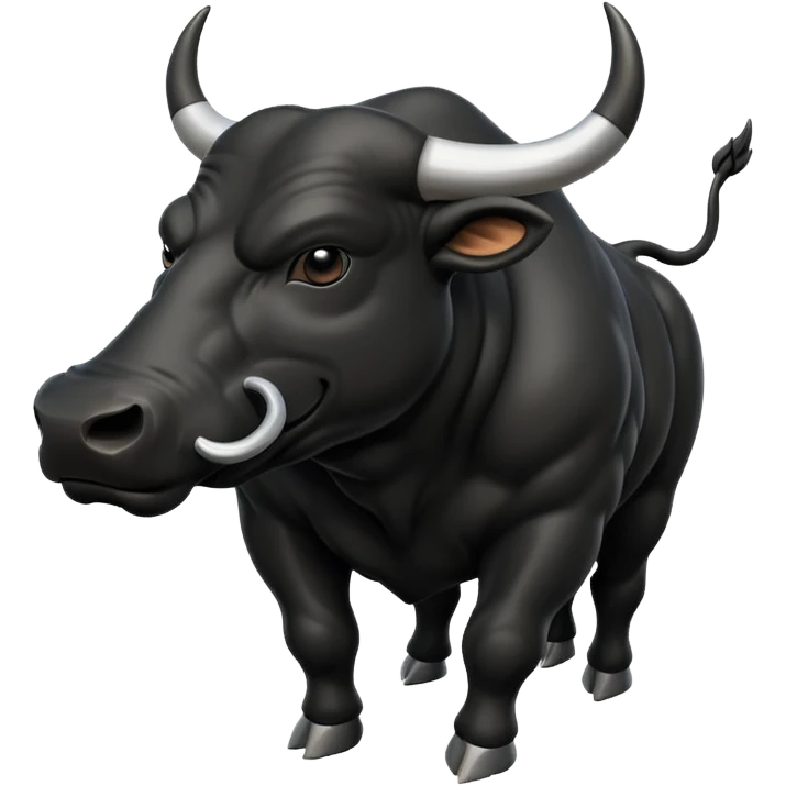 bull black emoji