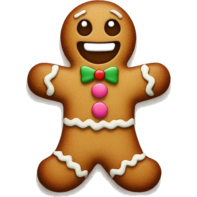Gingerbread man emoji