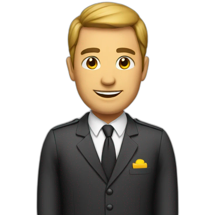 man hotel manager emoji