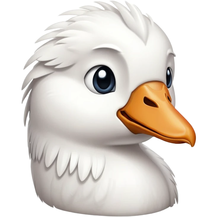 Goose with tears in eyes emoji