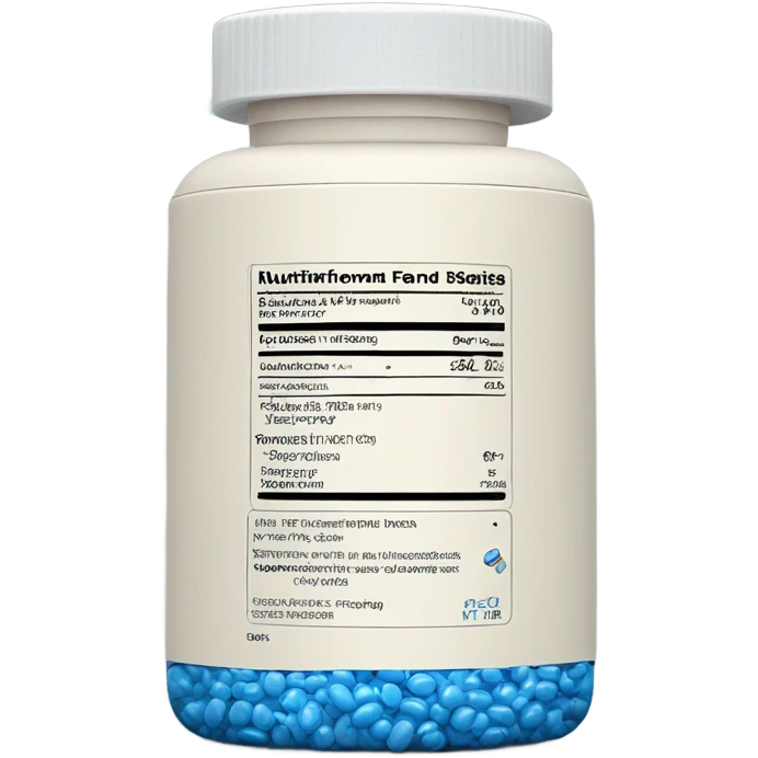 blue supplement packaging pill emoji