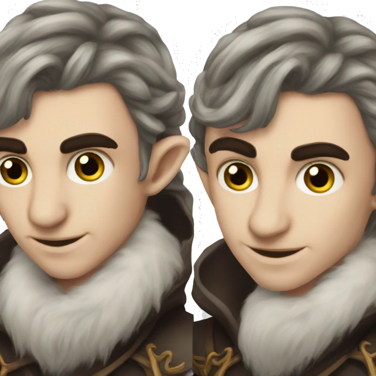 dark hair male elf fantasy emoji