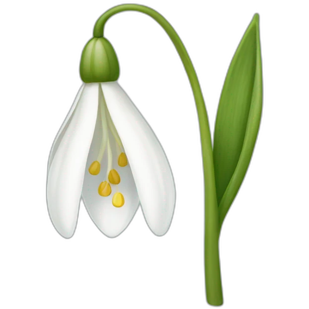 snowdrop emoji