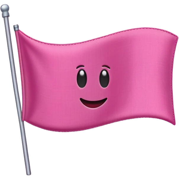 Pink flag emoji