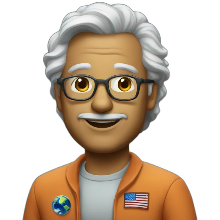 good professor in space emoji