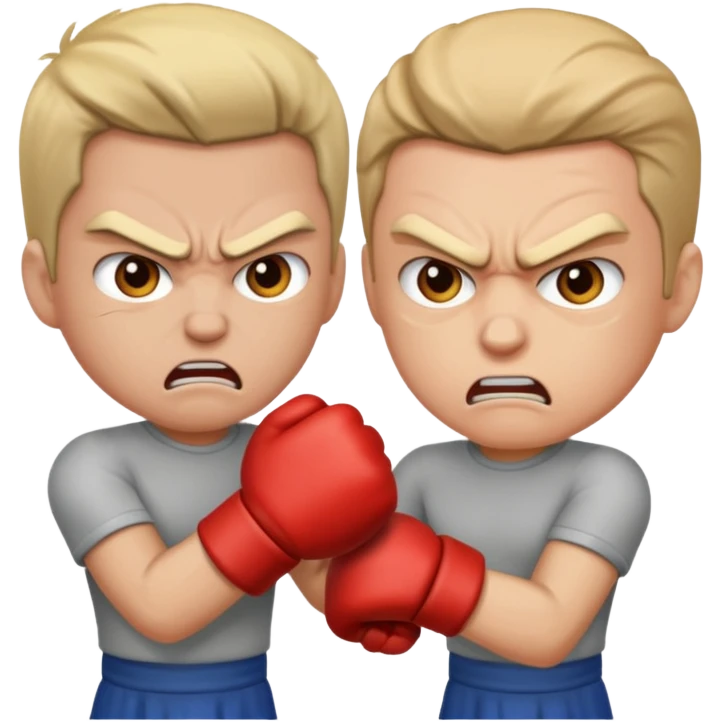 dos personas peleando (no deporte) emoji