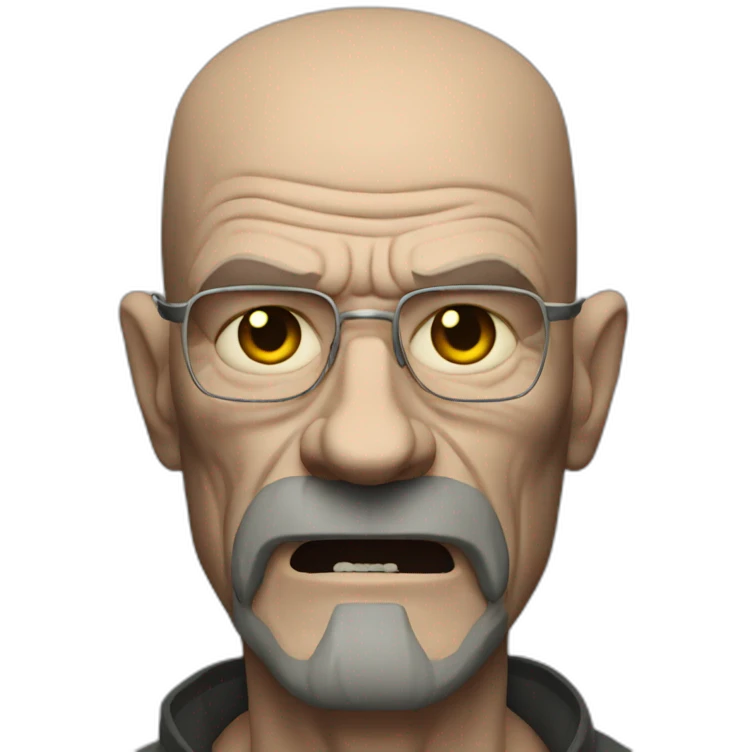 Walter White as a werewolf emoji
