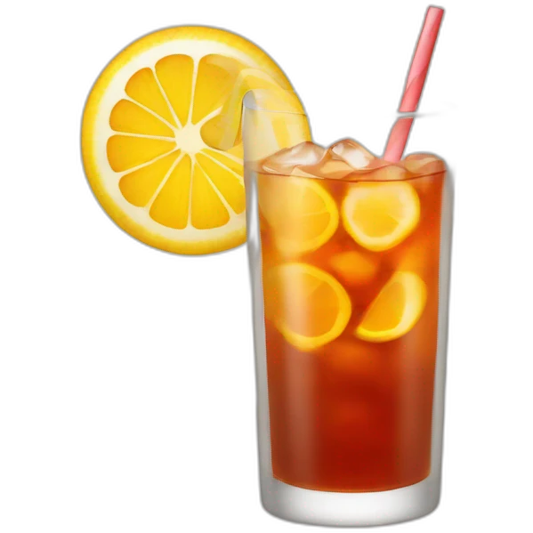 Sunrise iced tea emoji