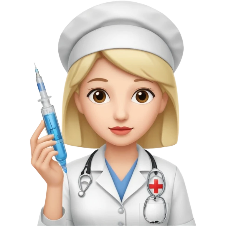 Nurse with syringe emoji