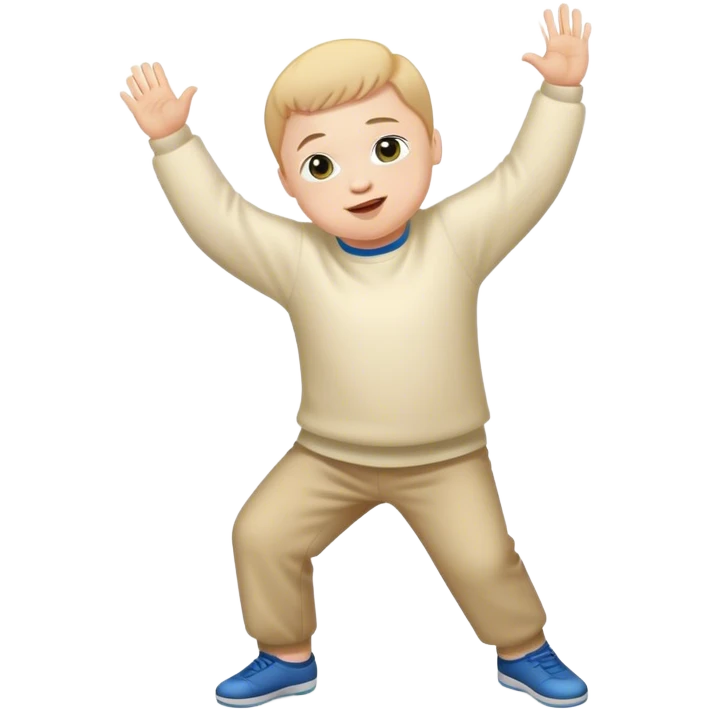 Kid with down syndrome and autism dancing emoji