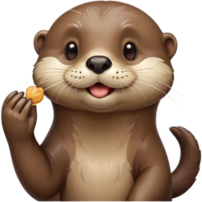 Otter blowing a kiss  emoji