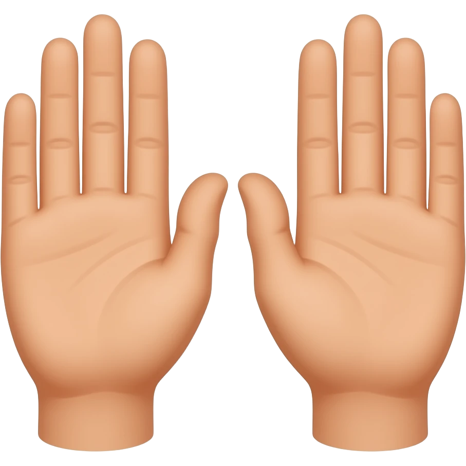 hands behind your back emoji