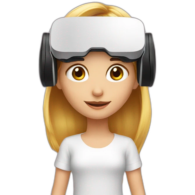 virtual-reality-eadset-girl emoji