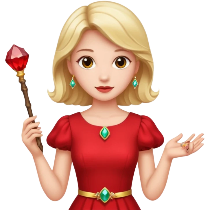 🧚🏻🪄💎 لباس قرمز emoji