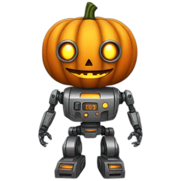 robot pumkin emoji