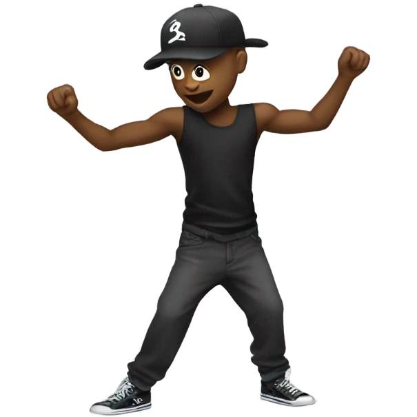 Hip hop dance emoji