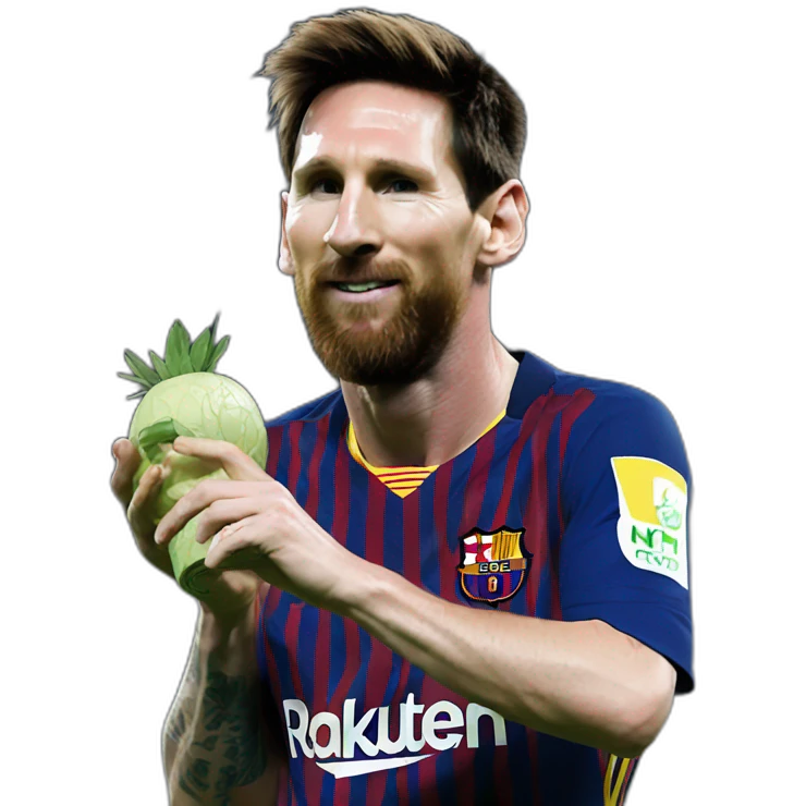 Messi tomando mate emoji