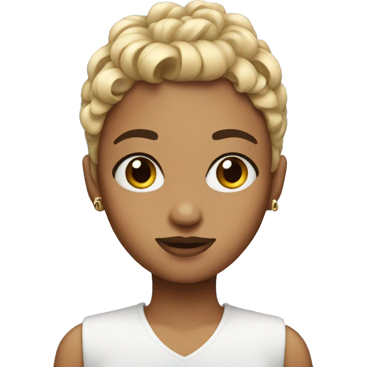 girl with micro bangs emoji
