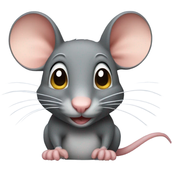 rat with one ear emoji