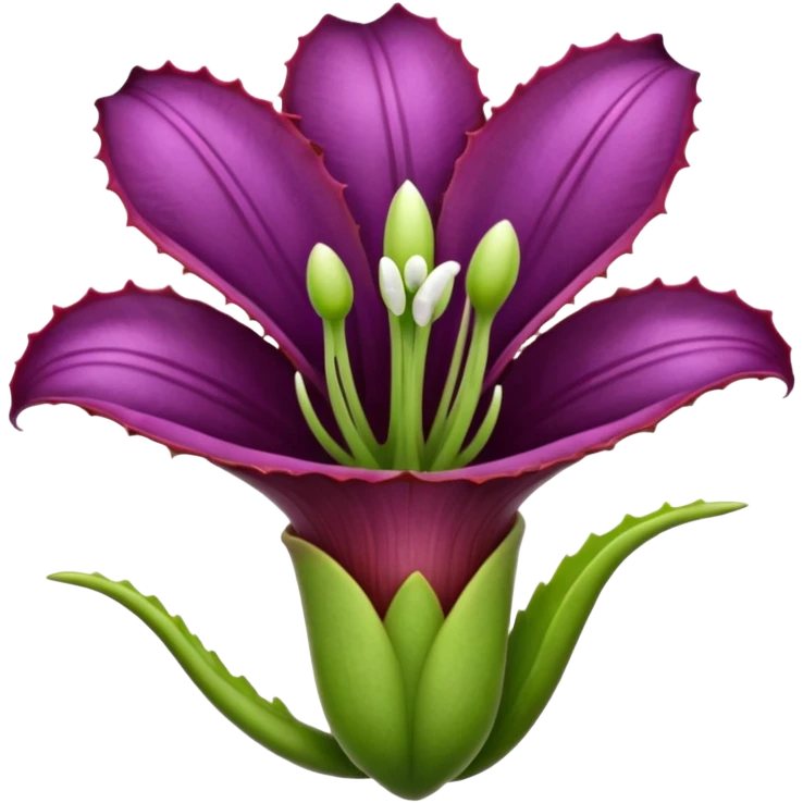  carnivorous plant flower with teeth emoji