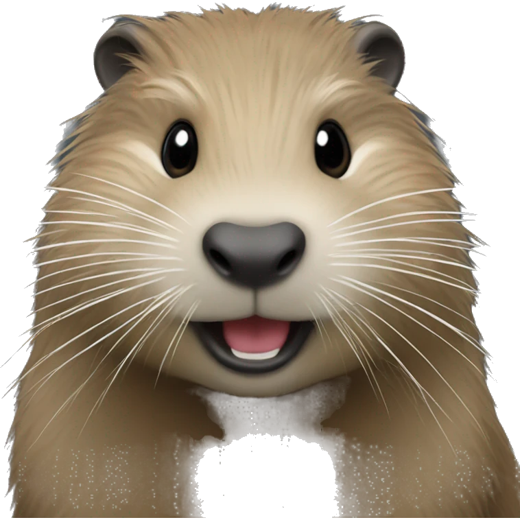Nutria with t-rexx emoji
